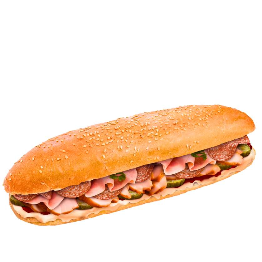 Three Meat Baguette