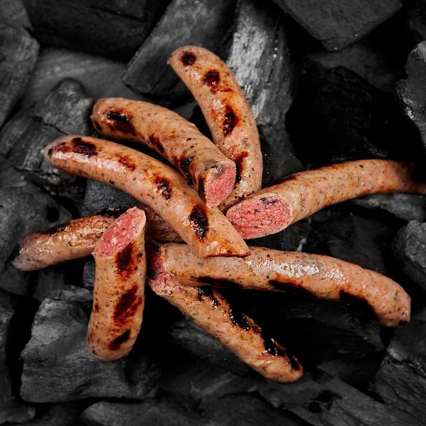 Sausage from veal and mint