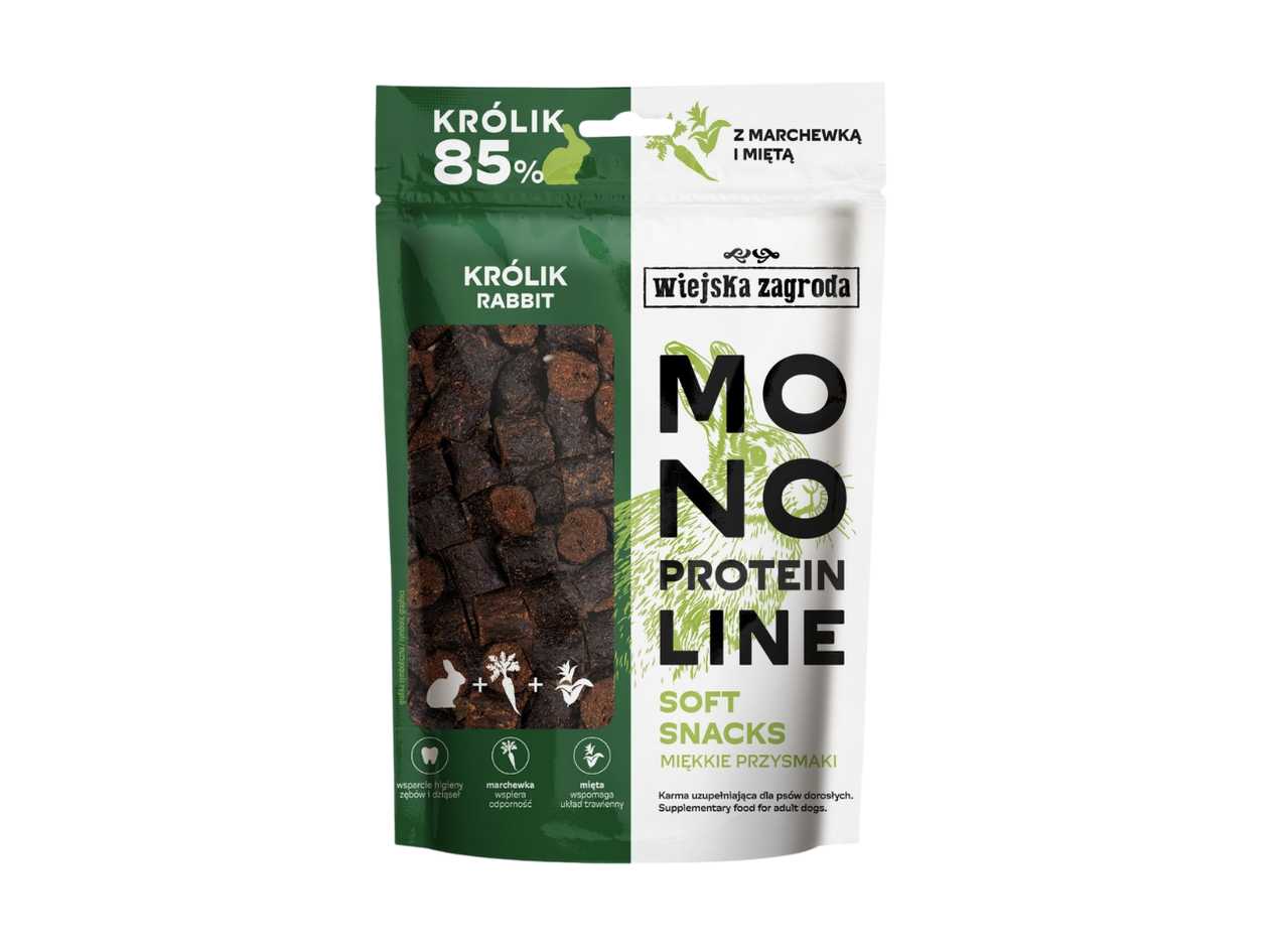 Wiejska Zagroda Monoprotein Soft Dog Treats Rabbit 115g