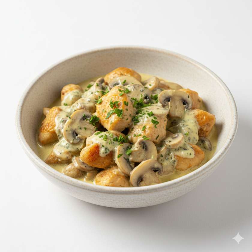 Kuracie na šampiňónoch s Nivou