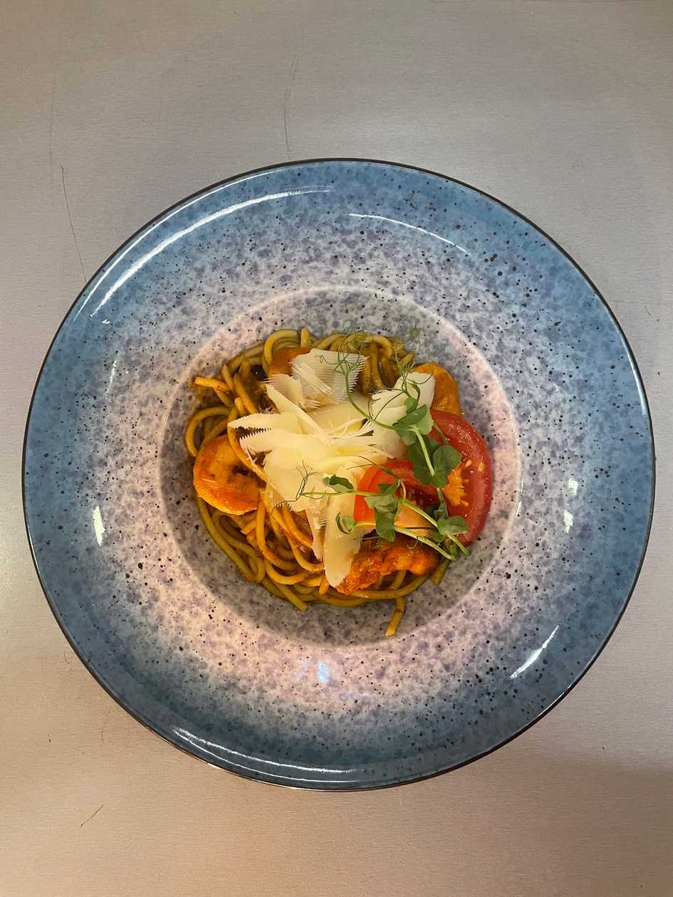 Паста з креветками