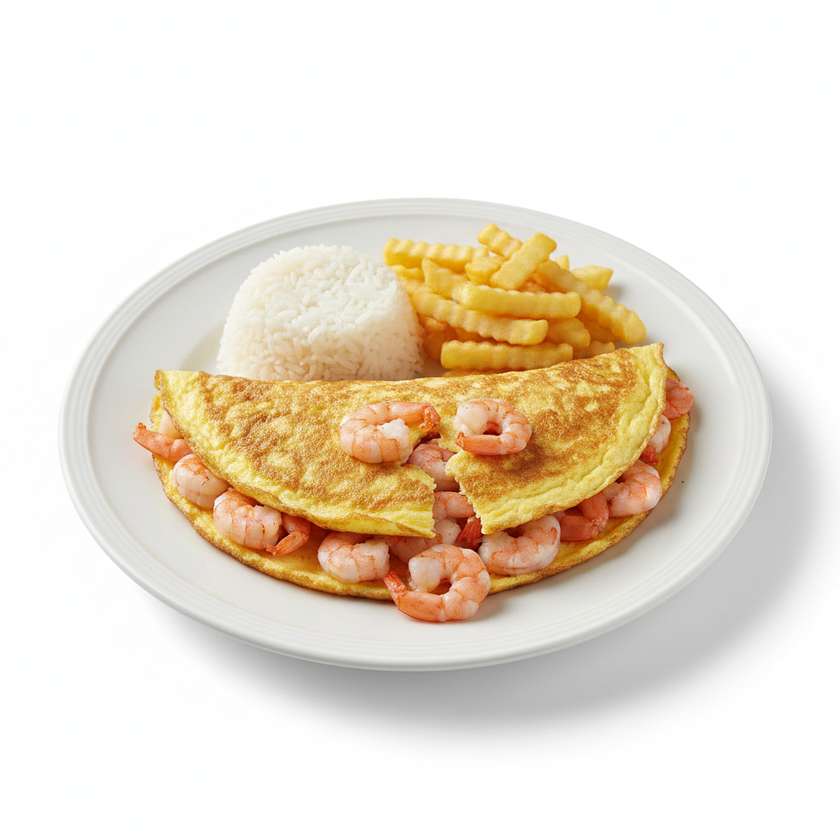 Omelete de Camarão