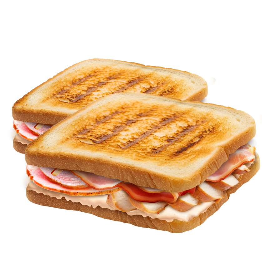 Three Meat Toast