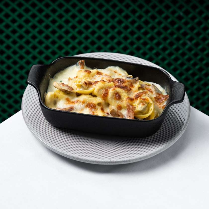 Tortelloni panna e prosciutto cotto al forno