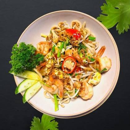 Udon z krewetkami