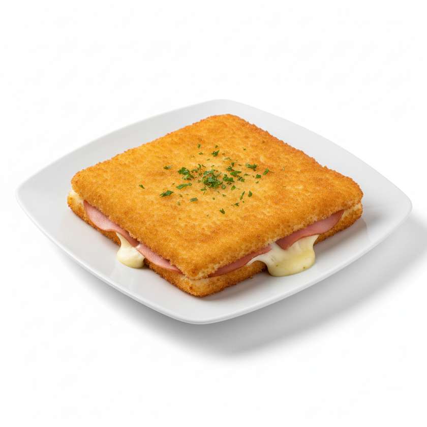 Vyprážaný syr Eidam so šunkou