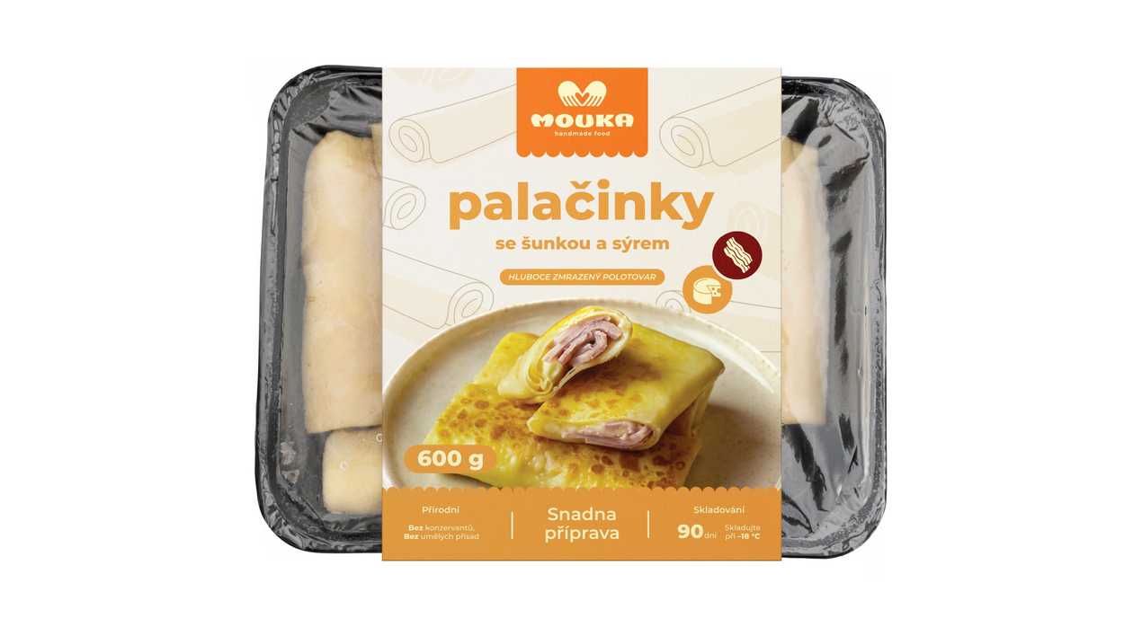 Pancakes with Ham and Cheese