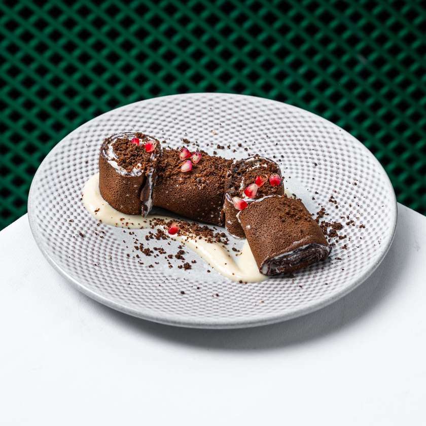 Crespelle dolci con crema al mascarpone e canella