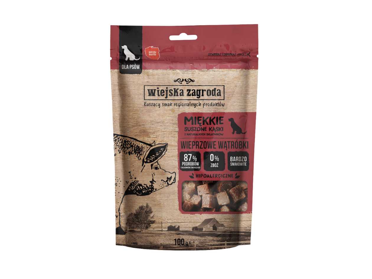 Wiejska Zagroda Dog Treat Pork Liver 100g