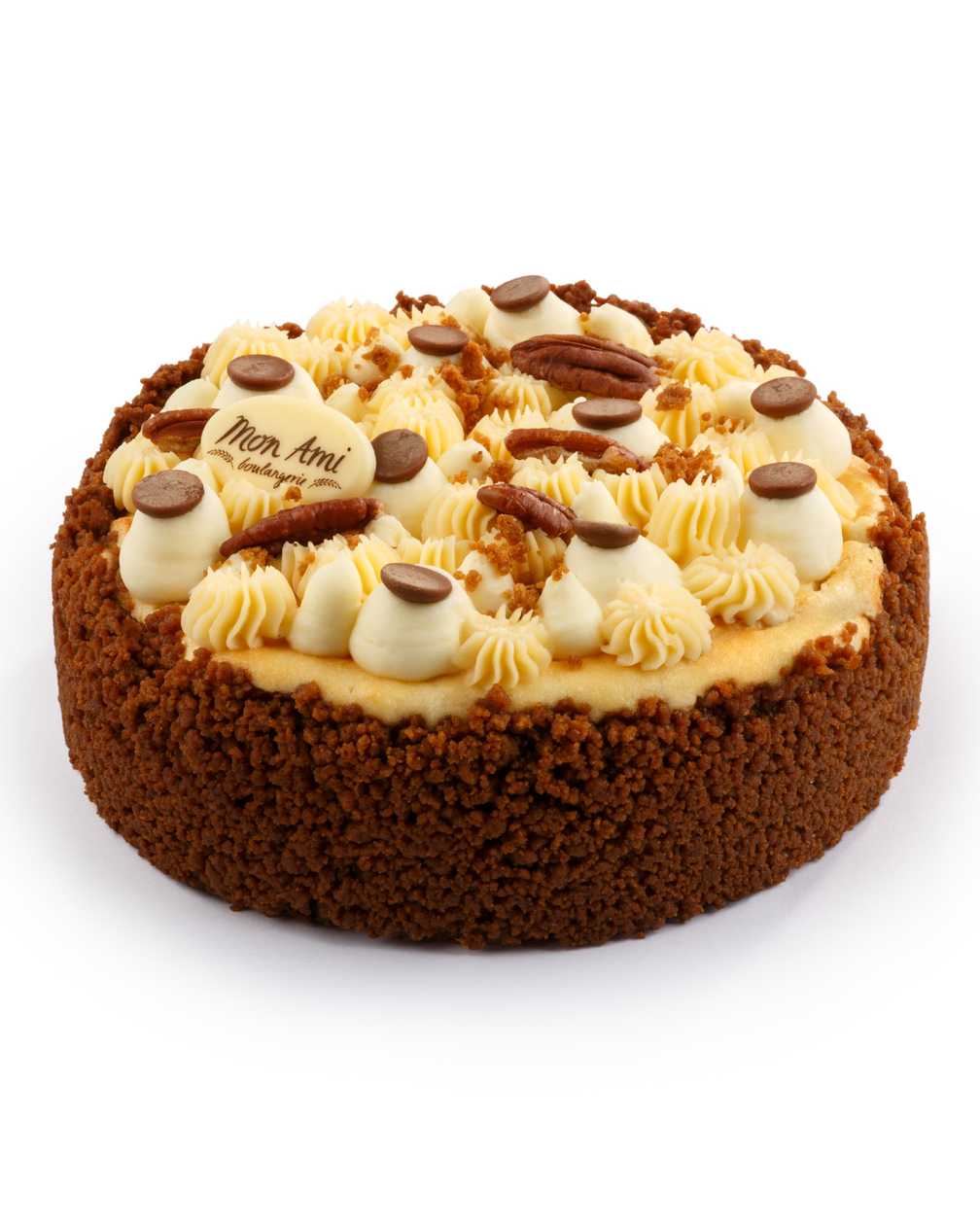 Kreminis varškės ir obuolių su karamele pyragas