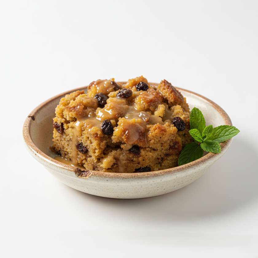 Homemade Pudina (Bread Pudding)