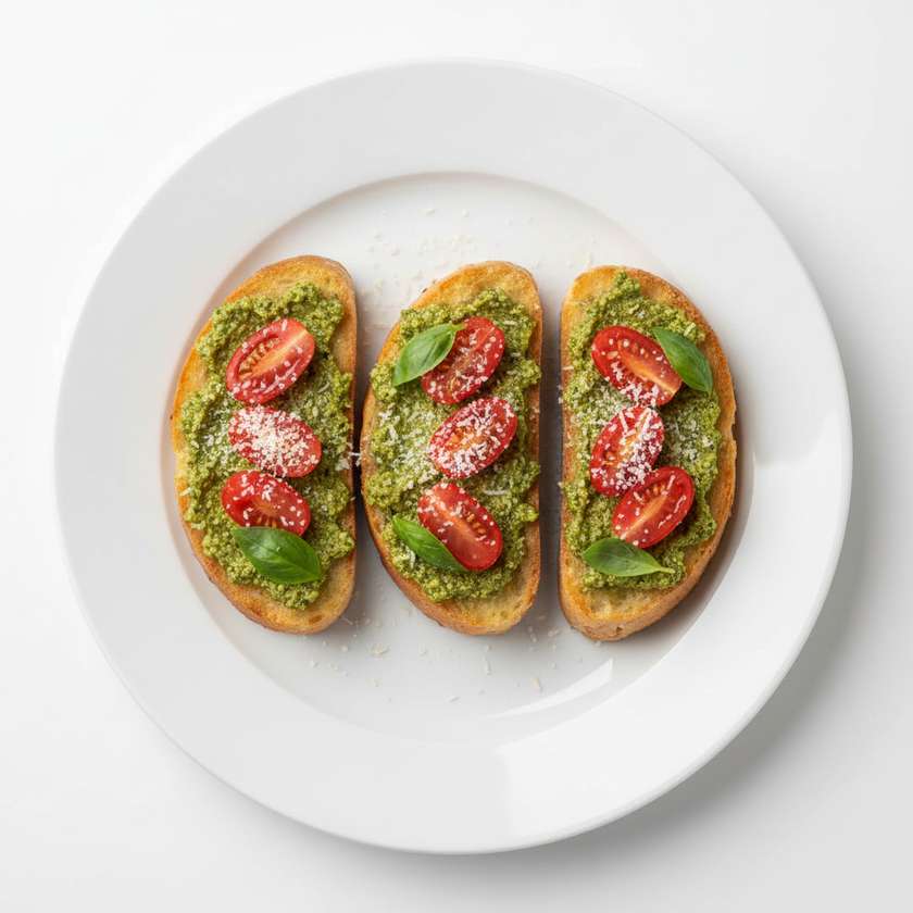 Pan Al Pesto E Pomodoro