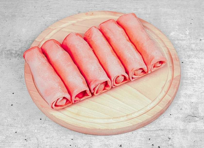 Naleśniki z maliną i mascarpone - 6 szt. ( mrożone)