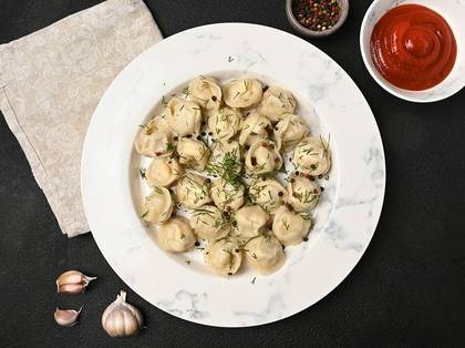 Pielmieni z WOLOWINĄ - 15 szt. (na gorąco)