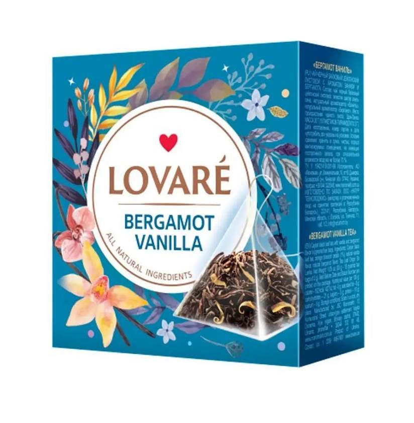 Herbata Lovare Bergamot Vanilla - 2g. x 15 piram.