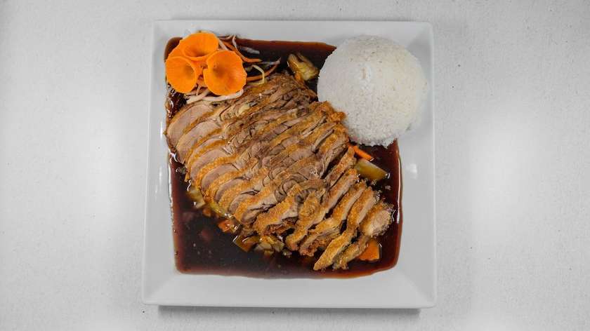 153. Stir-fried Duck with Sauce and Optional Side Dish