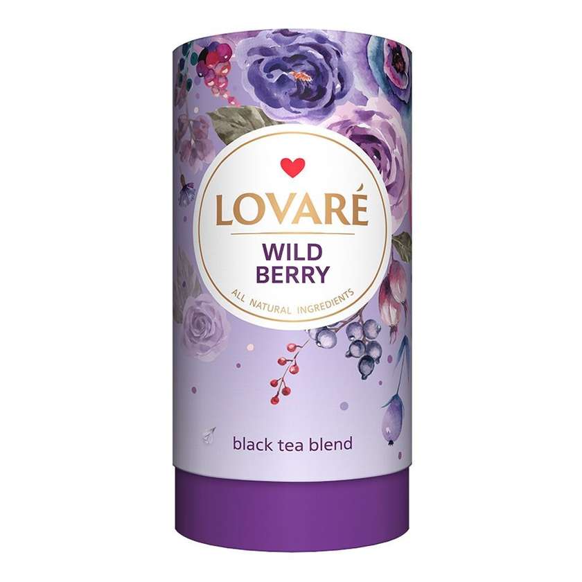 Herbata Lovare Wild Berry - liściasta tuba 80g