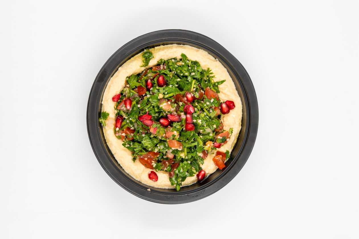 Hummus Avocado & Tabouleh 200g + 1 Pita Bread (50g)