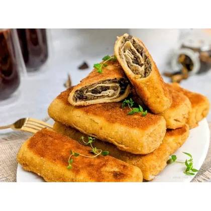 Krokiety z kapustą i grzybami - 3 szt. (na gorąco)