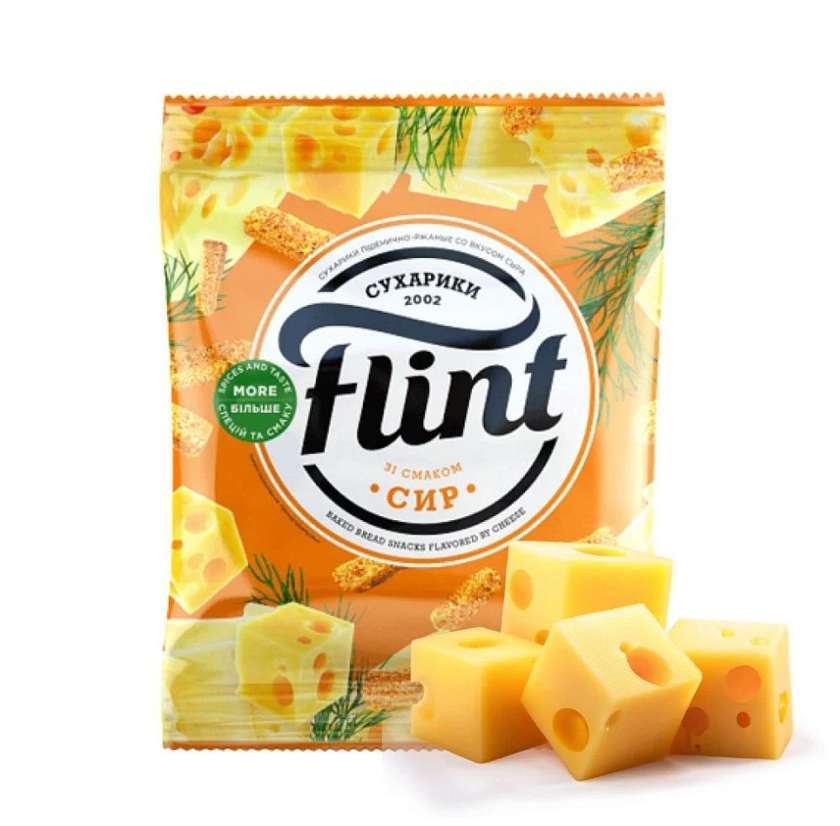 Sucharki pszenno-żytnie Flint - ser