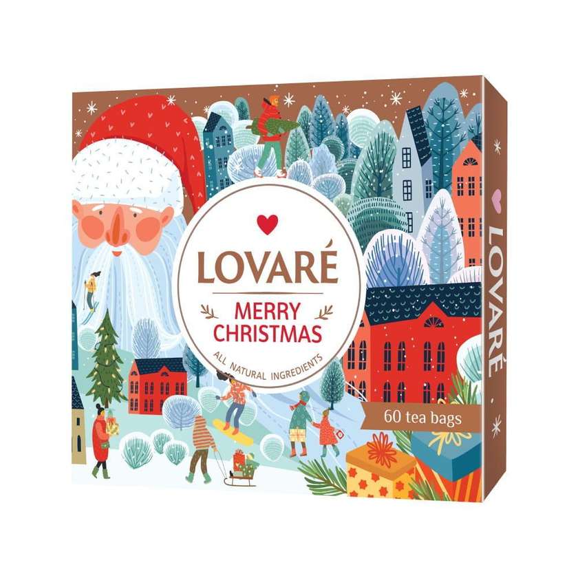Lovare Zestaw herb. Merry Christmas (12 rodzajów po 5 szt.)