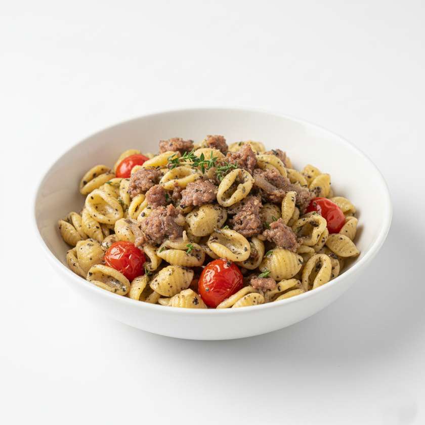 Orecchiette Salsiccia E Tartufo