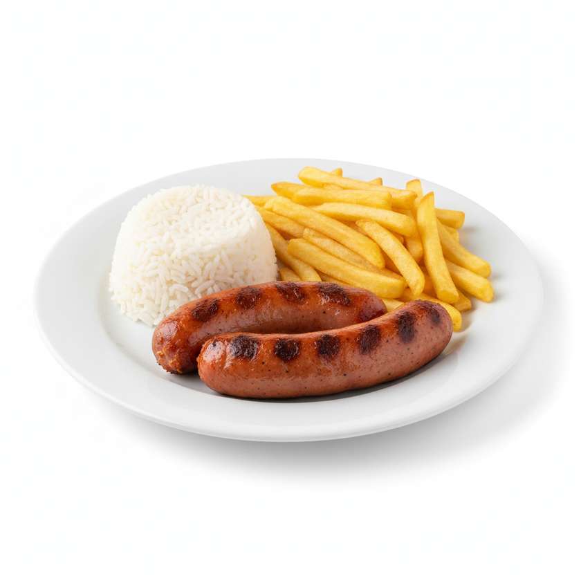 Salsicha no Prato