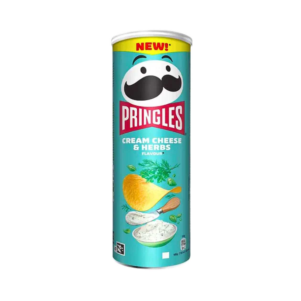 Чіпси Pringles Cream Cheese & Herbs зі смаком вершкового сиру та трави 165г