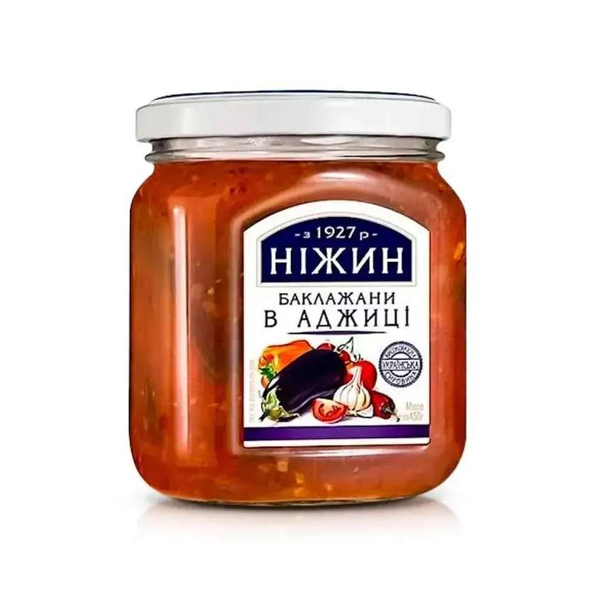 Bakłażany w sosie typu adżyka Niżyn 450g