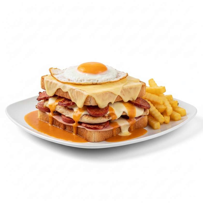 Menu Francesinha de Frango