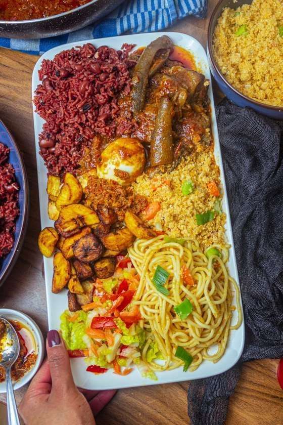 🍛 Loaded Daddy Waakye + Fried Eggs