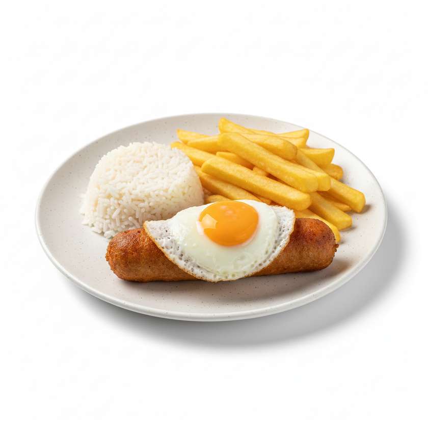 Alheira Frita com Ovo