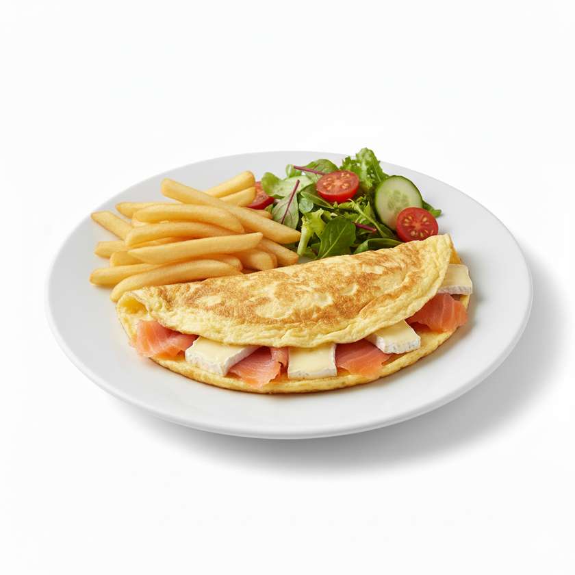 Brie & Smoked Salmon Omelette