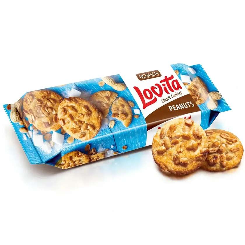 Ciastka Lovita Classic orzechowe Roshen - 1 opak. (150g.)