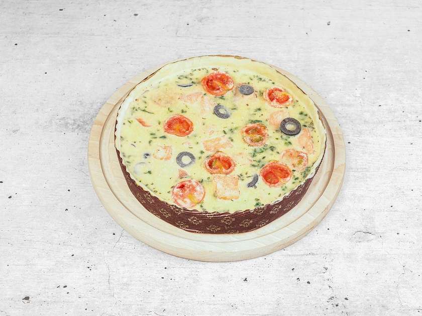 Tarta z łososiem i szpinakiem (mrożona)