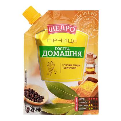 Musztarda ostra domowa Schedro - 120g.