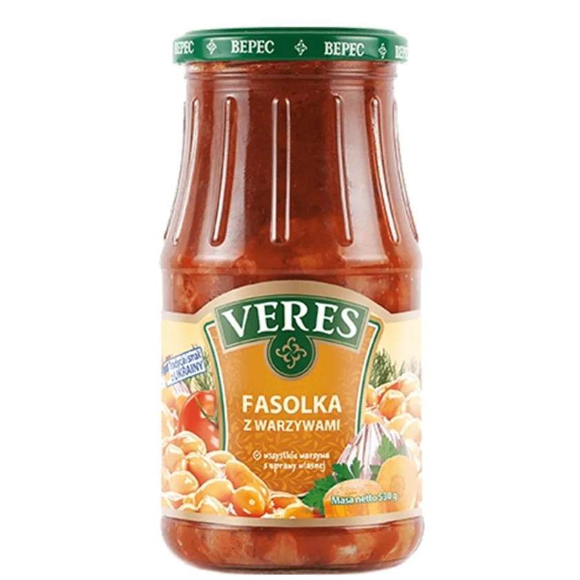 Fasołka z warzywami Veres 500g