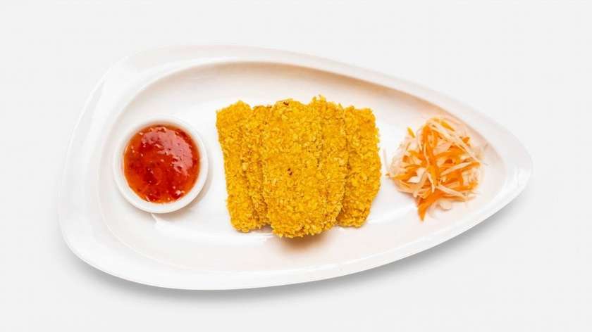 124. Fried Chicken Breast in Batter, Tori Sauce