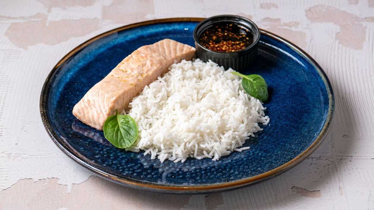 Steamed Salmon Steak