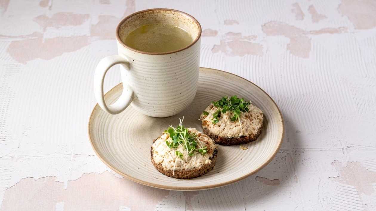 Chicken Broth with Chicken Breast Tapas