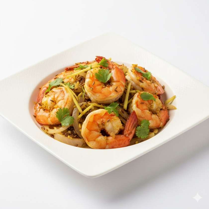 Dry Jeera Prawn