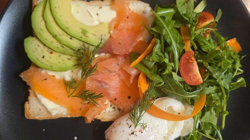 Toast with Salmon