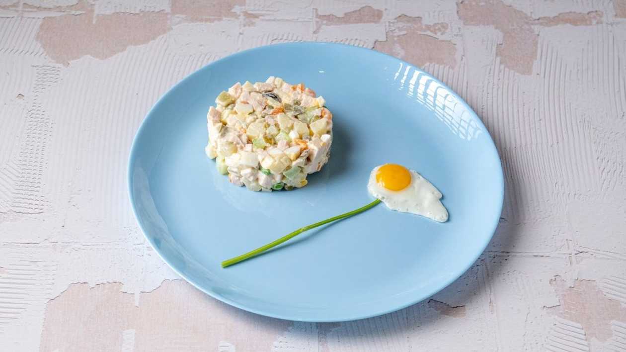 Olivier Salad with Chicken Fillet