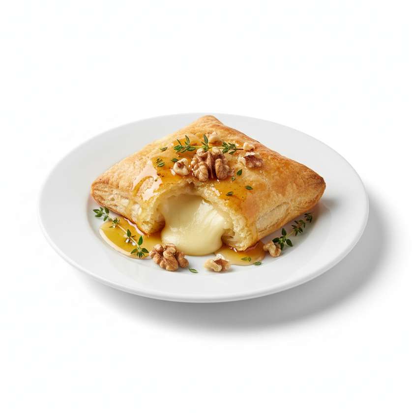 Goat Cheese Puff Pastry with Honey and Walnuts