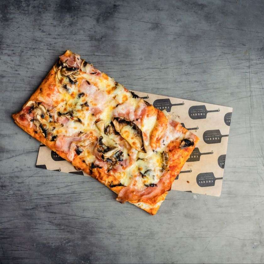 Pizza Tacchino e funghi (1 persoana)