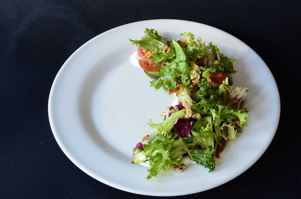 Vegetable Salad with Cheese Cream