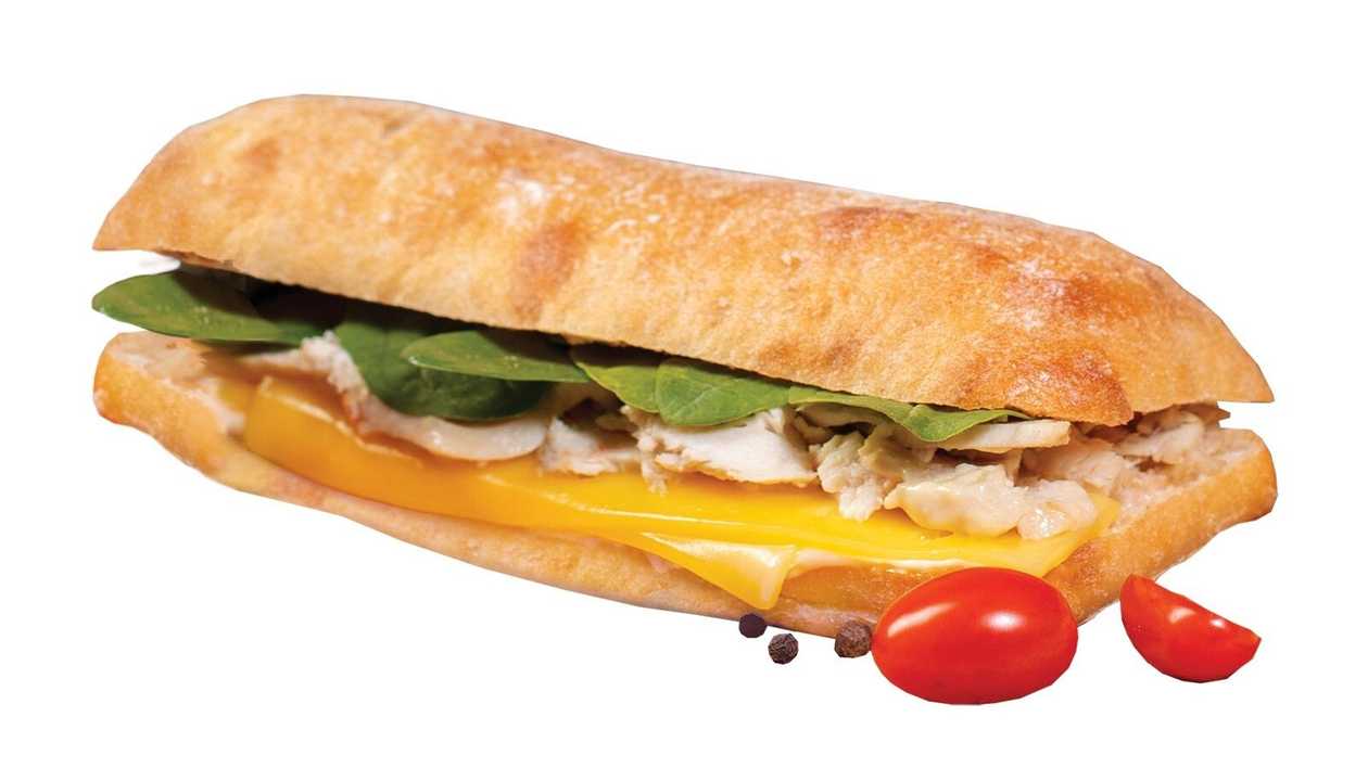 Italian hot bread with chicken fillet 170g