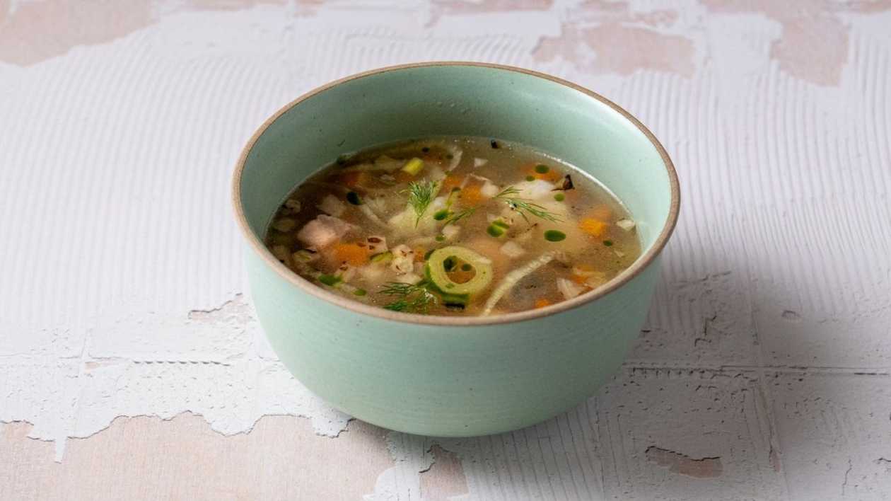 Fish Soup with Salmon, Cod and Vegetables