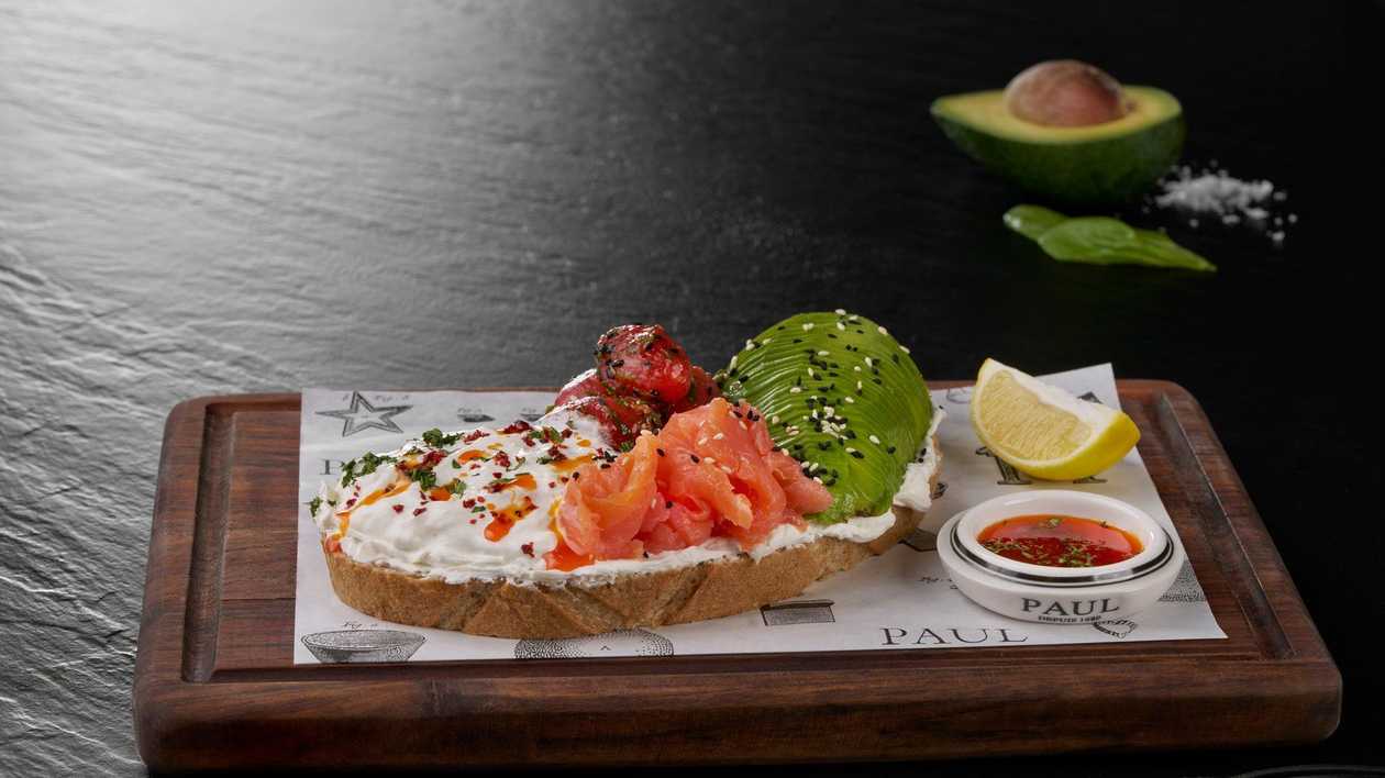 Smoked Salmon with Avocado & Stracciatella