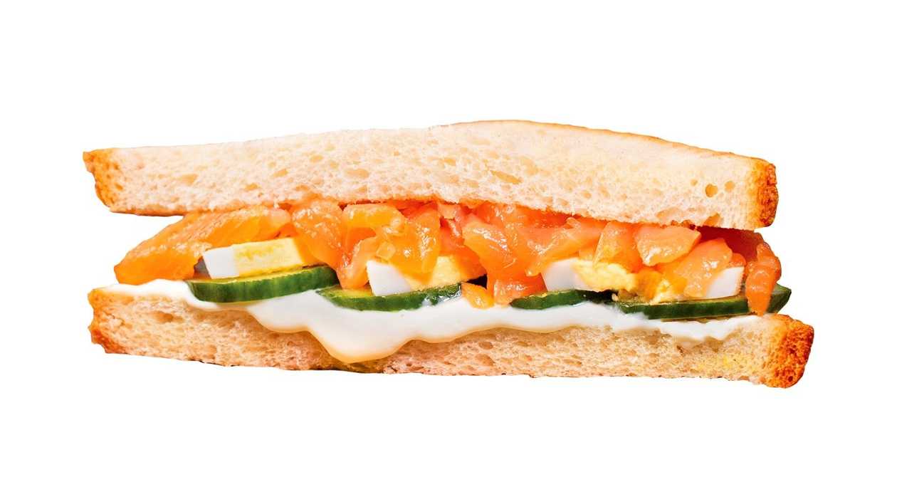 Sandwich with cold smoked salmon 190g